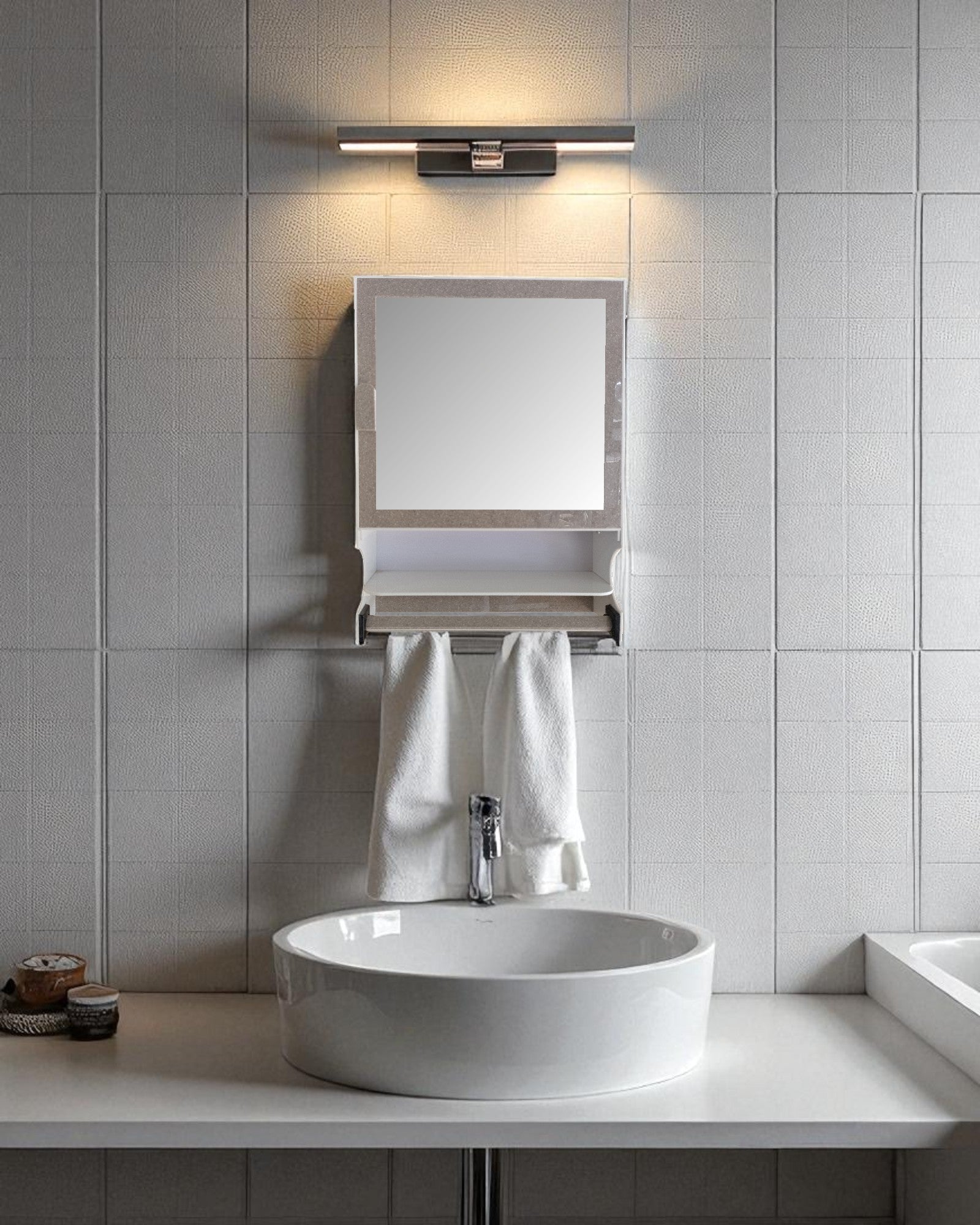 Cabinet with Shelf and Rod