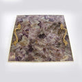 Amethyst Agate Serving Tray With Brass Handles | Square