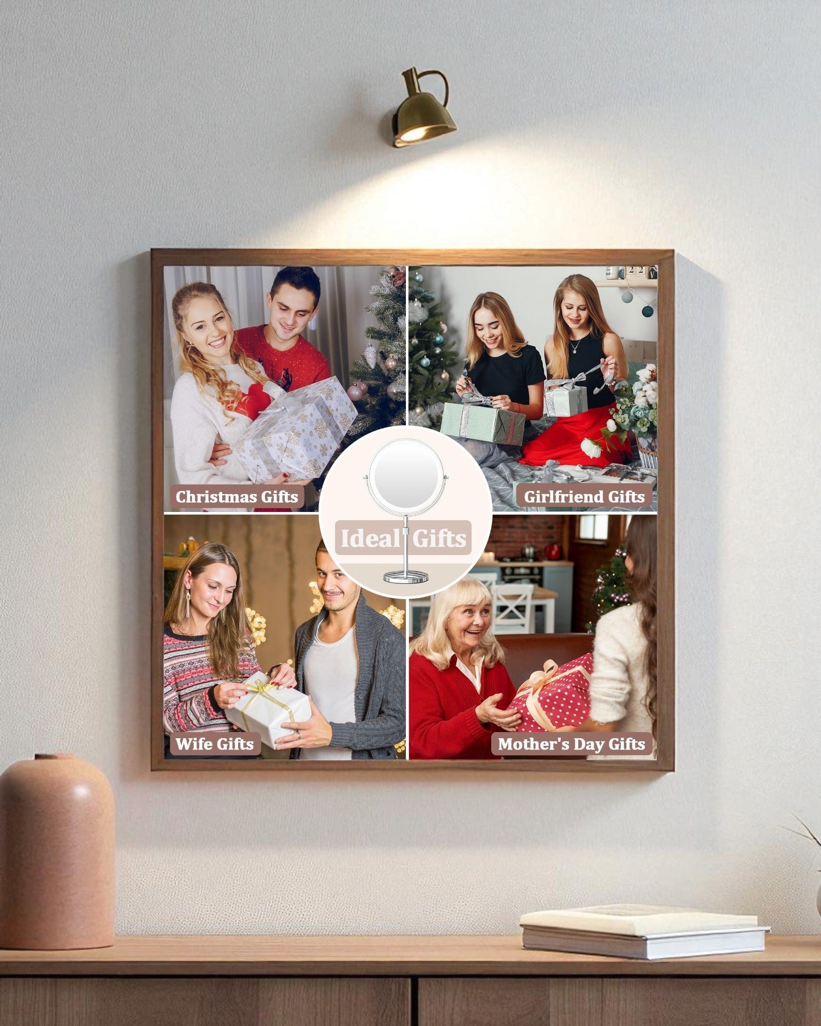 Adjustable Vanity Mirror with LED