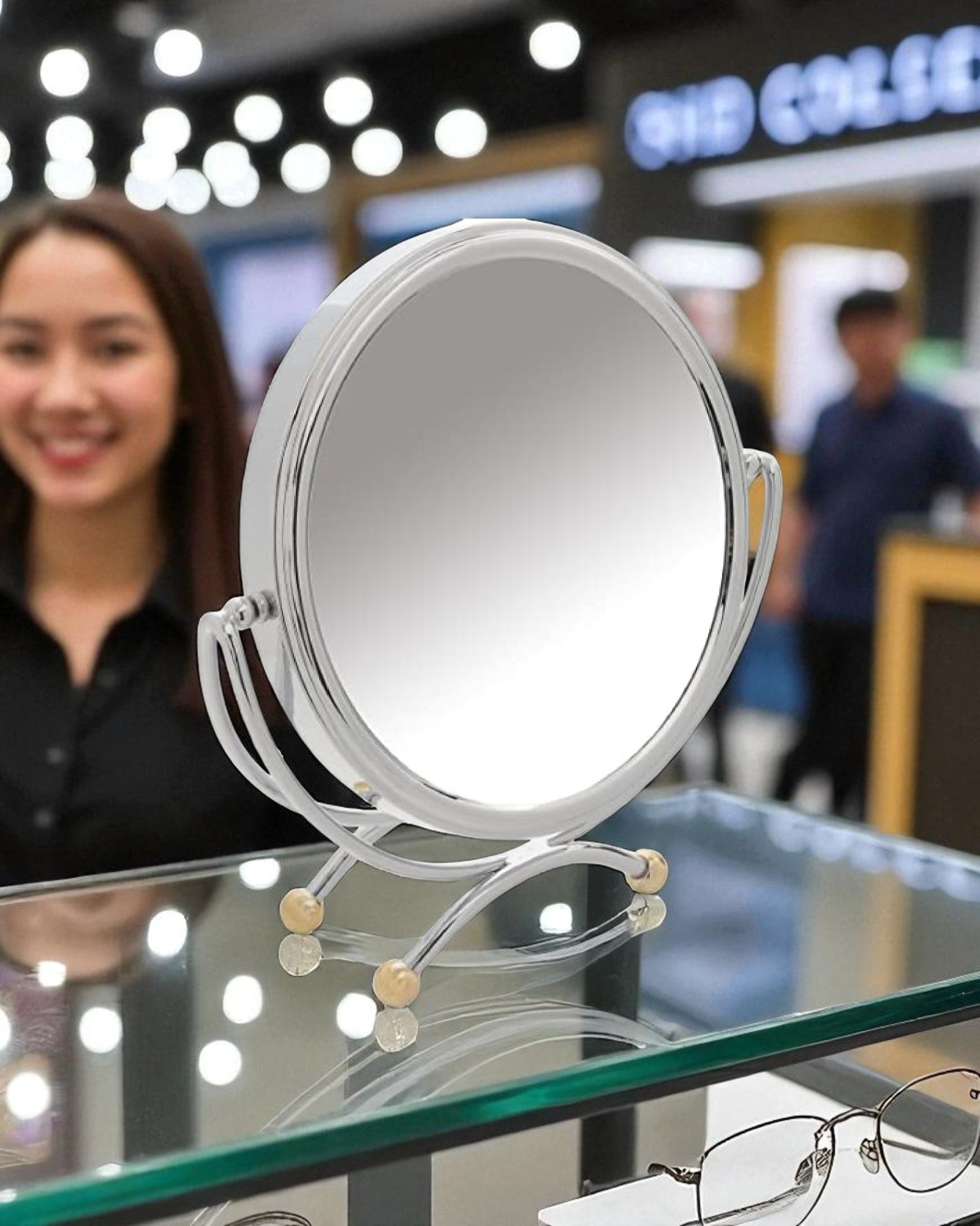 Bridge Type Stand Counter Top Mirror