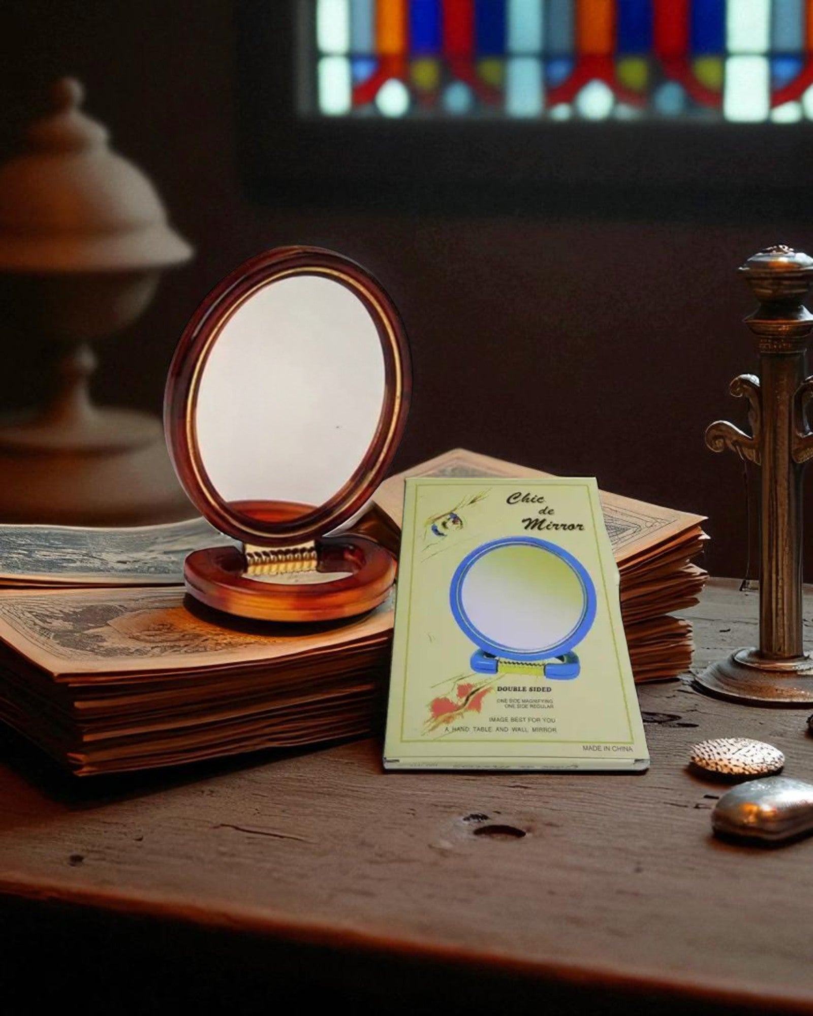 Magnifying Shaving Mirror - Portable for Travelling
