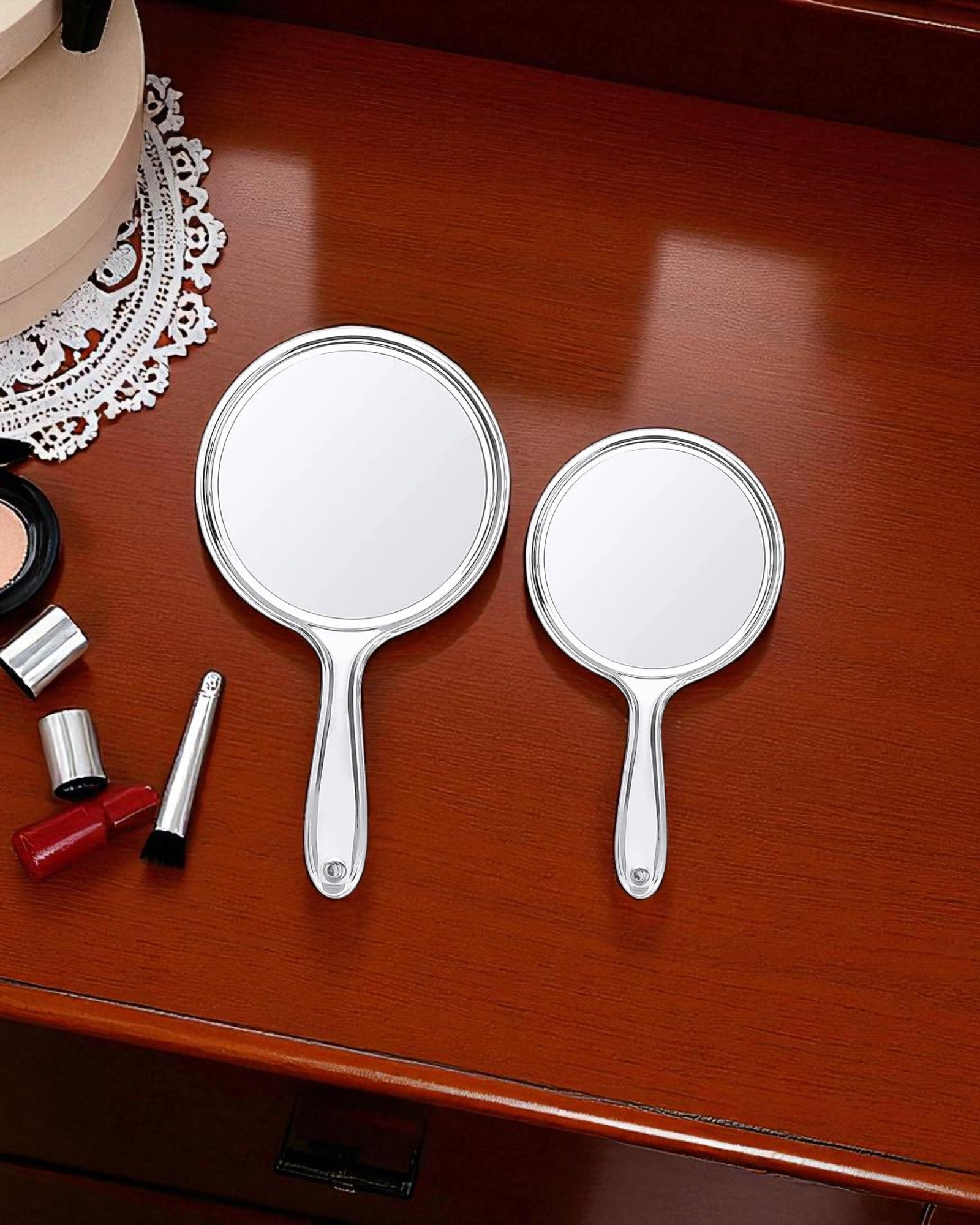 Hand Mirror - Clear Plastic