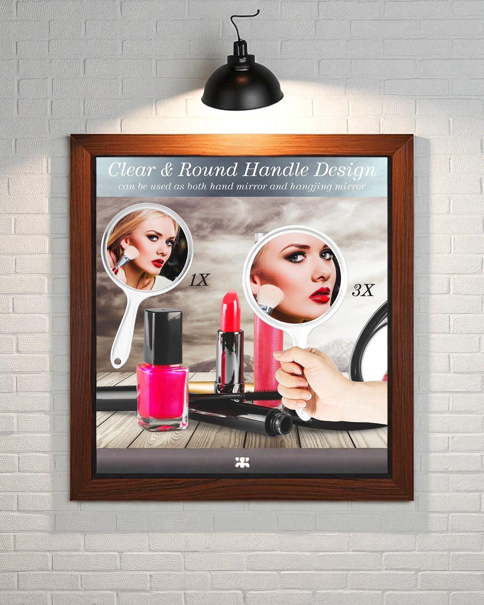 Hand Mirror - Clear Plastic