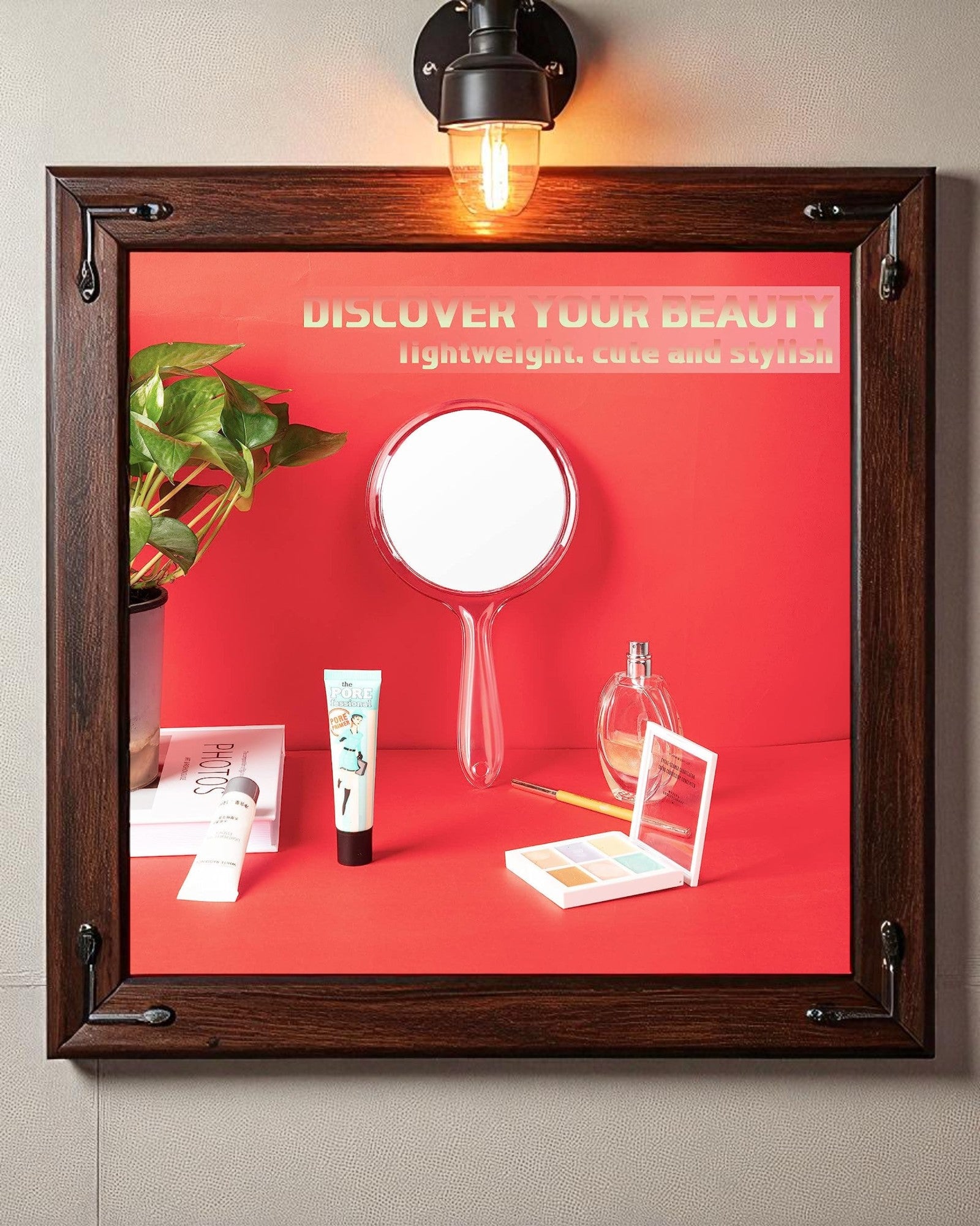 Hand Mirror - Clear Plastic