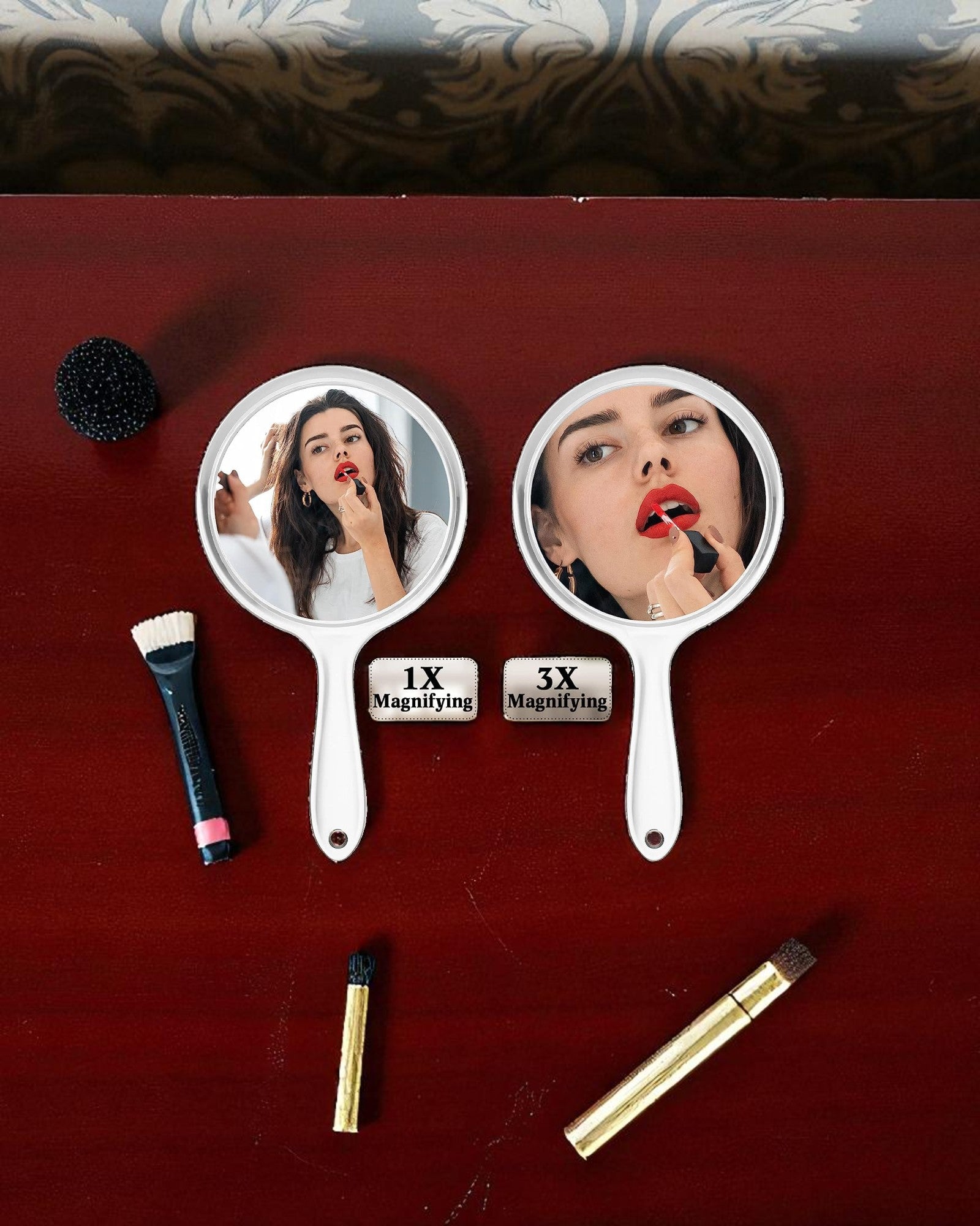 Hand Mirror - Clear Plastic