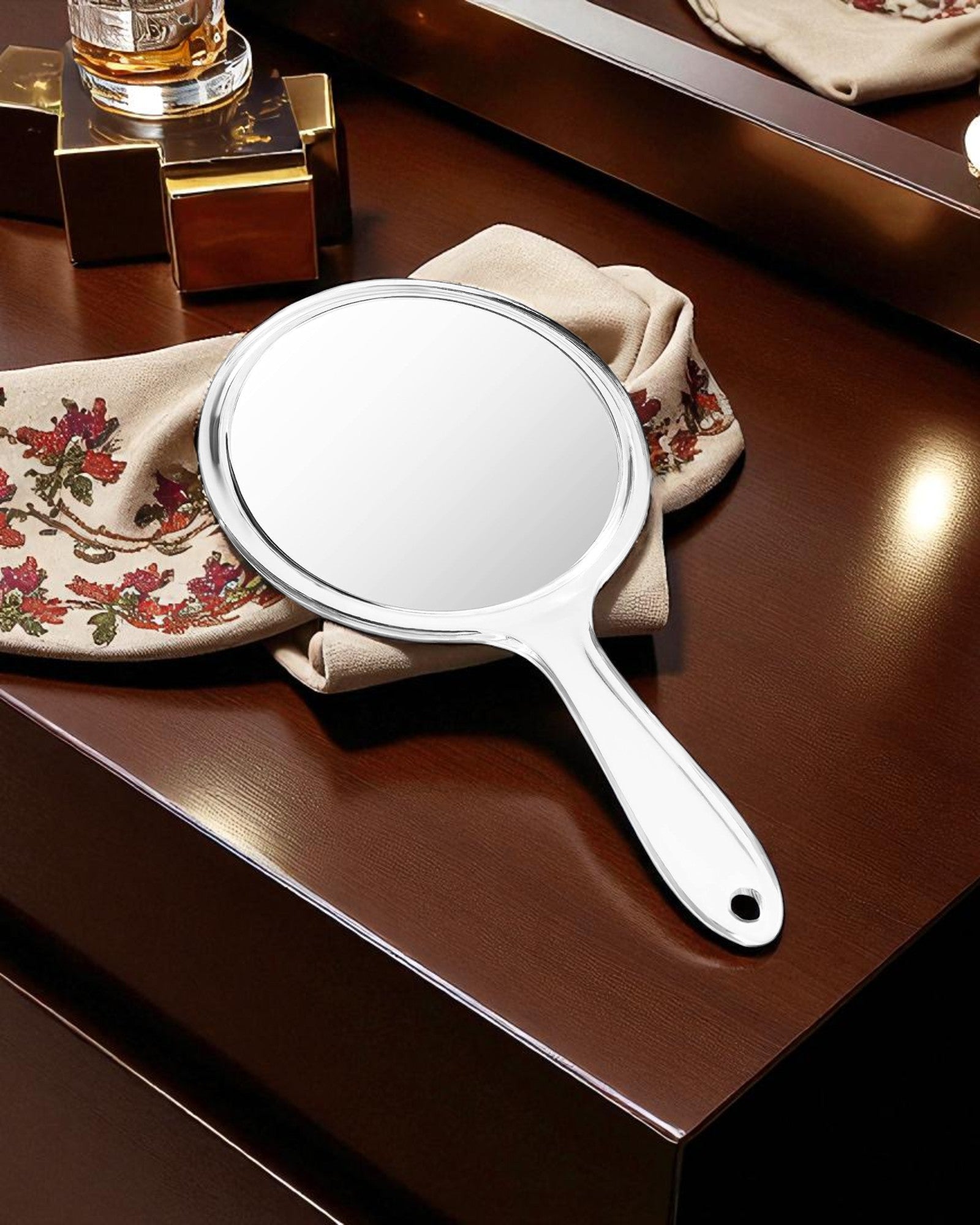 Hand Mirror - Clear Plastic