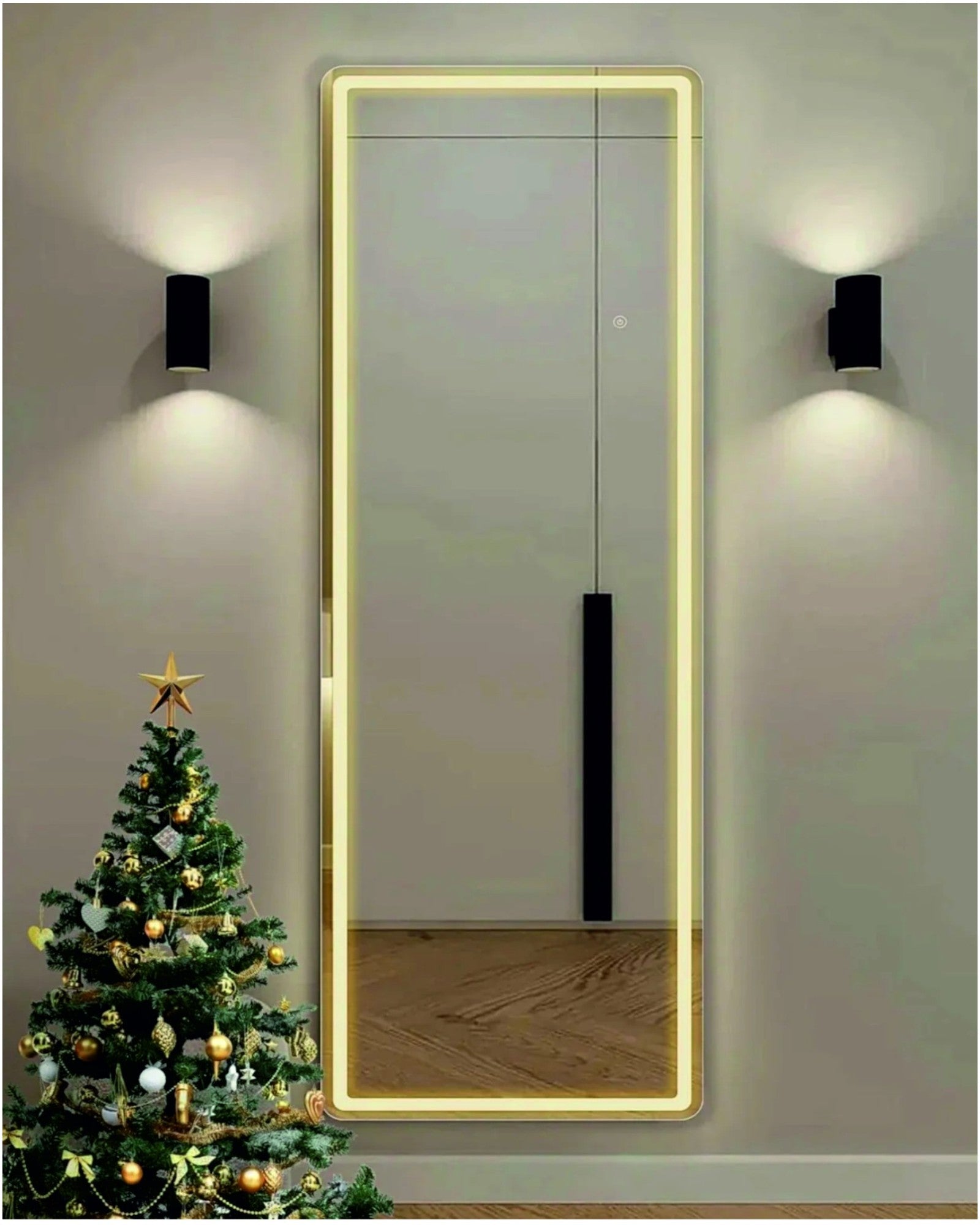 Dressing Mirror 10 - Frosted Line with LED Light