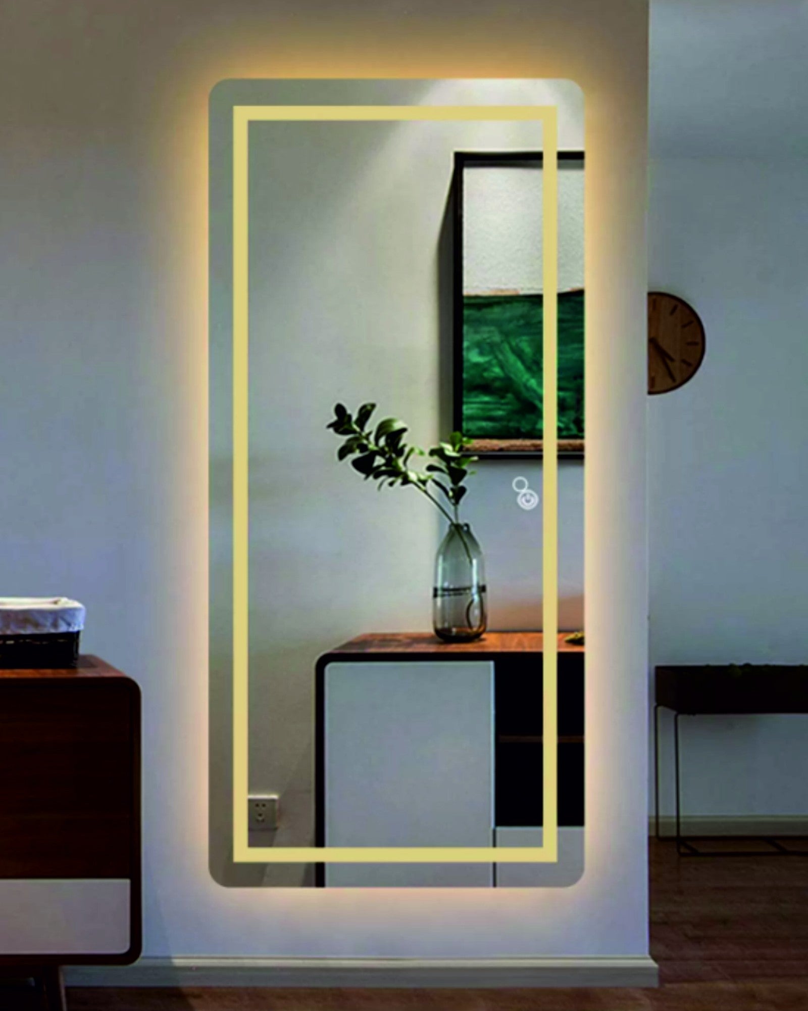 Dressing Mirror 7 - Frosted Line with Dual LED Light