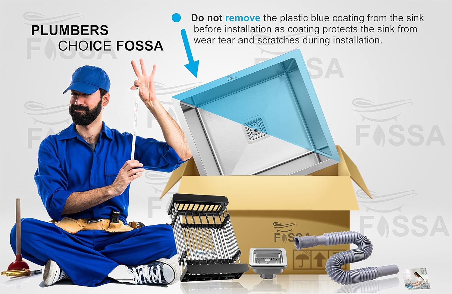 Premium Handmade  (18 x 18 x 9) Inch Stainless Steel Single Bowl Silver  Kitchen Sink