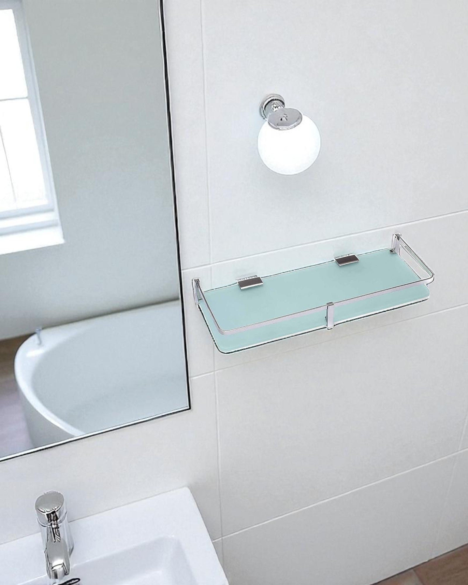 Straight Shelf - Frosted Glass