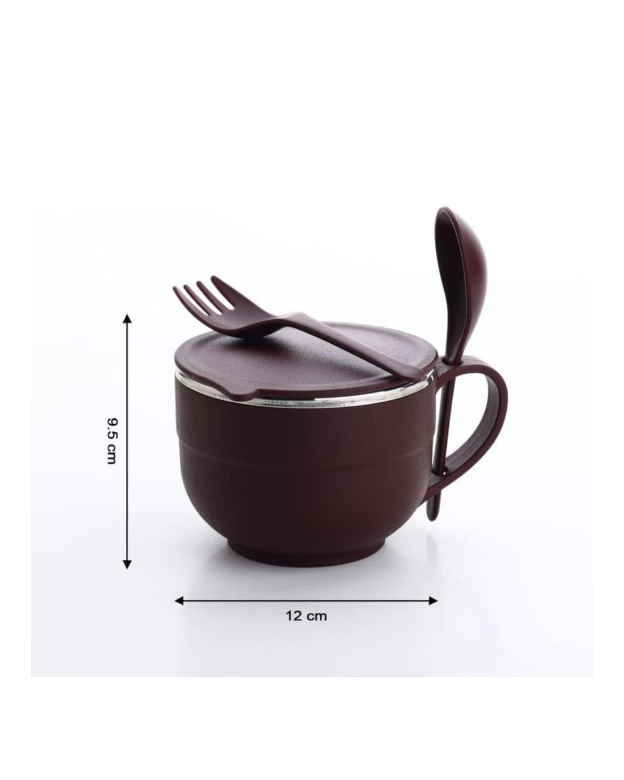 Stainless Steel Airtight Soup And Noodles Bowl With Lid.