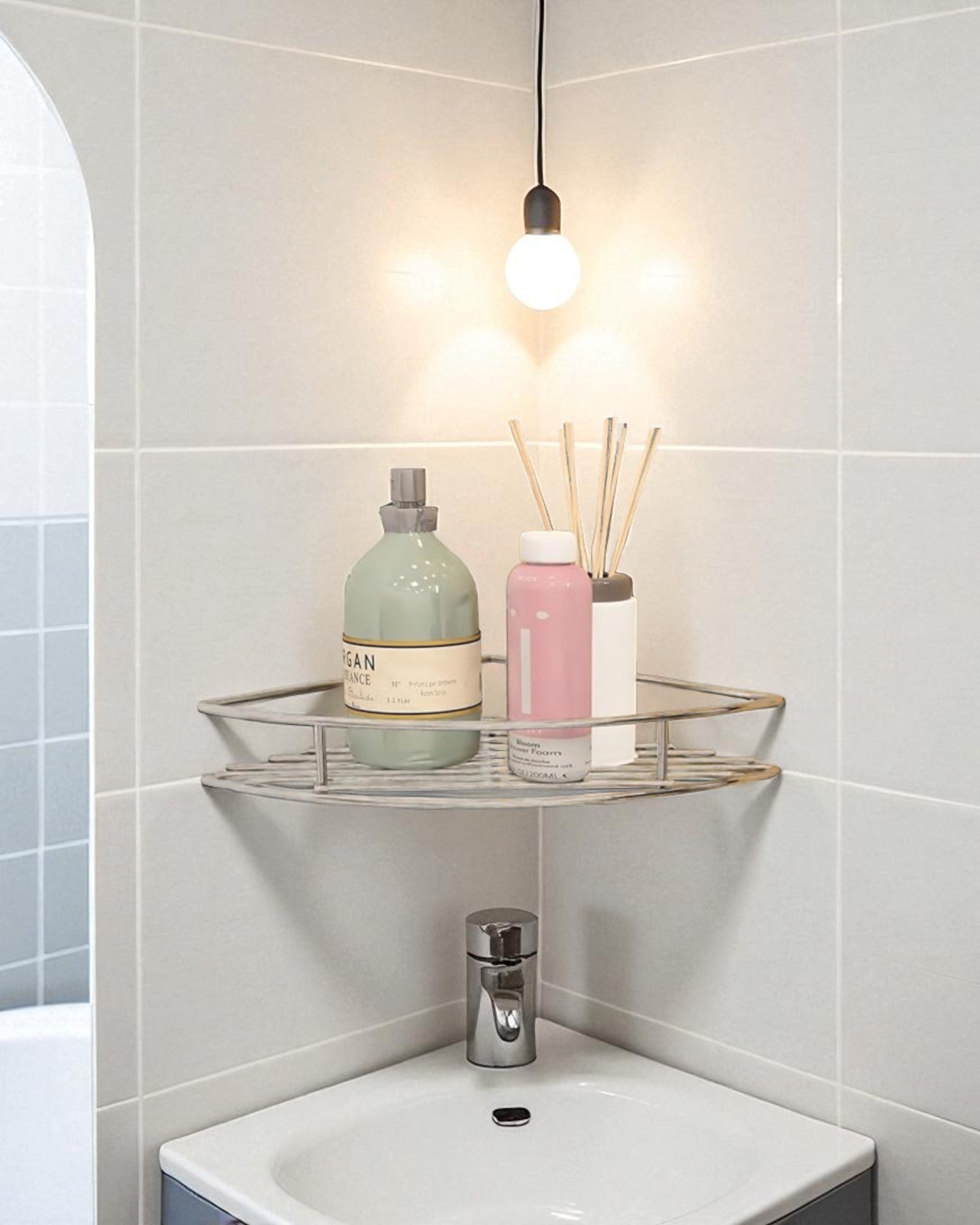 Corner Shelf - Metal Grill