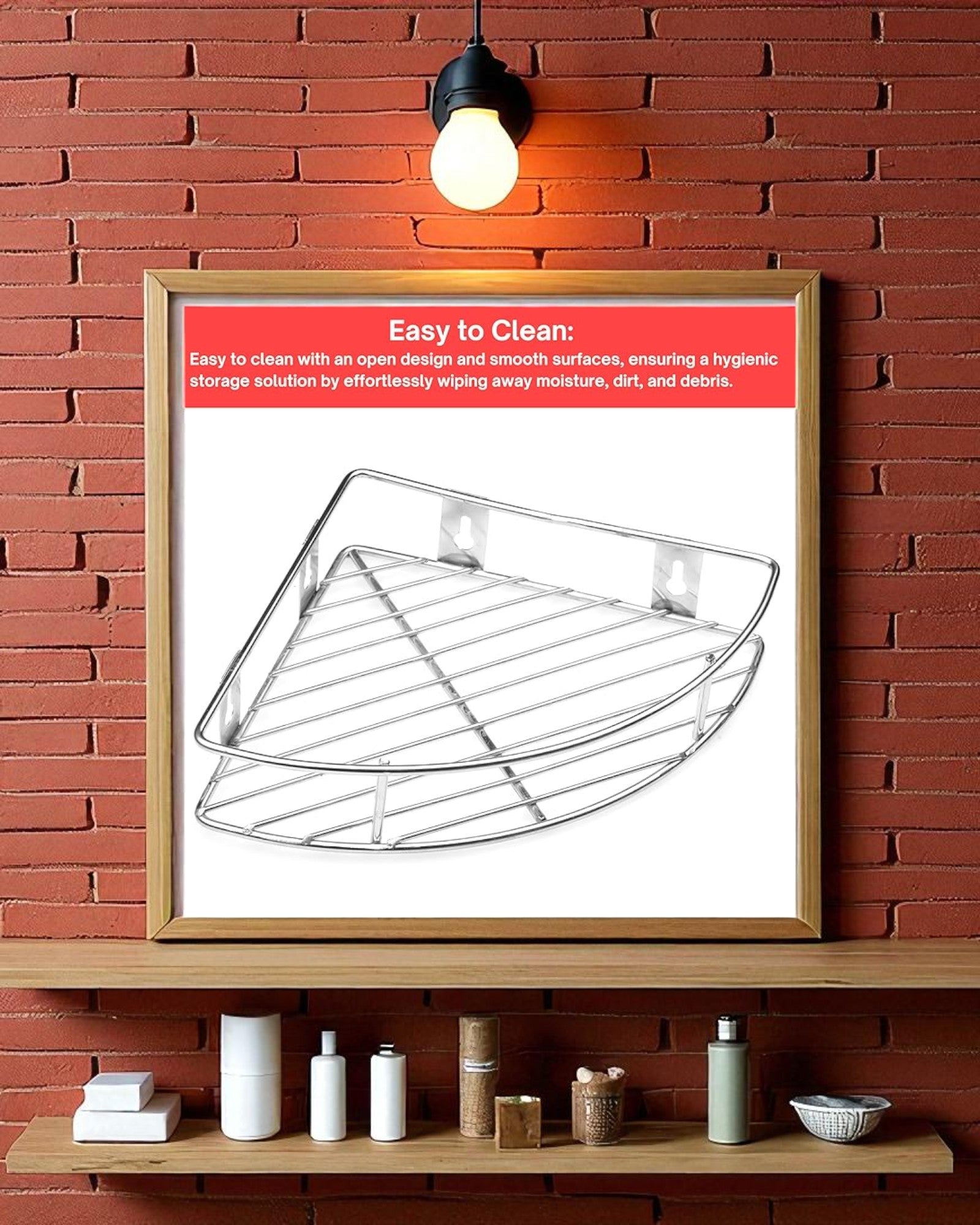 Corner Shelf - Metal Grill