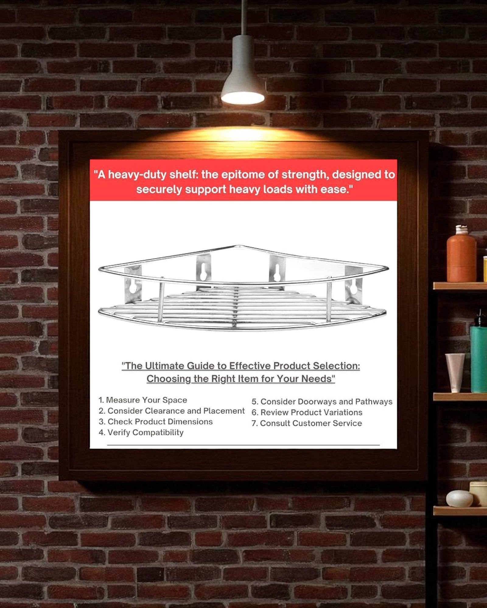 Corner Shelf - Metal Grill