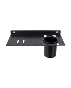Matte Black Wall Mounted Soap Dish with Toothbrush Holder