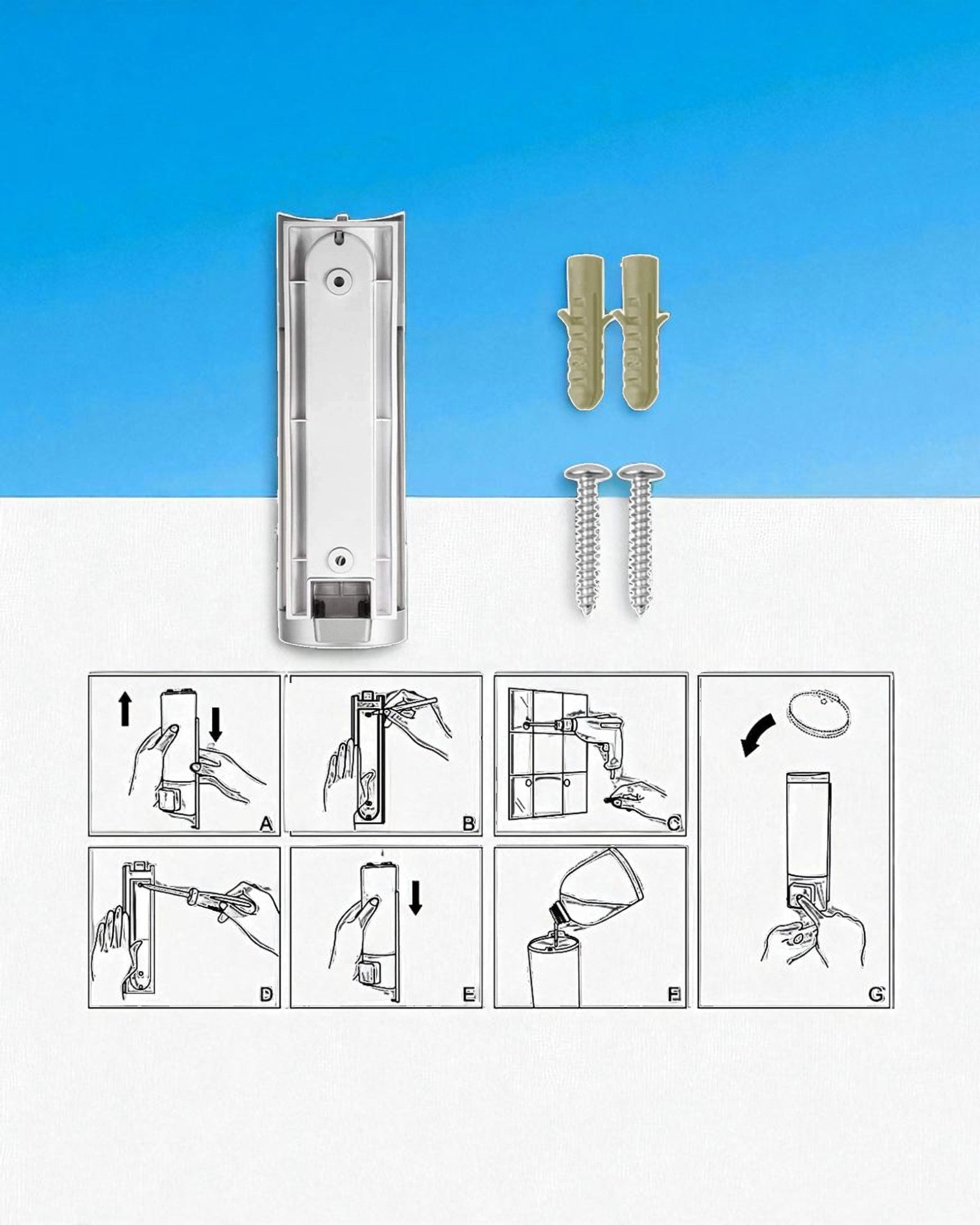 Liquid Soap / Shampoo / Body Wash Dispenser - Capsule
