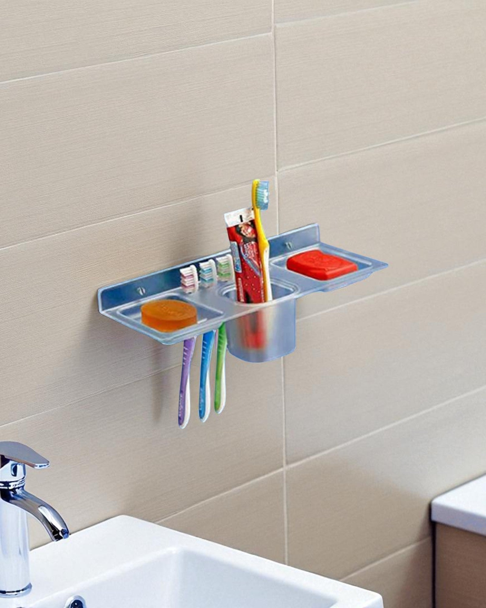 4 in 1 Toothbrush Holder and Soap Dish