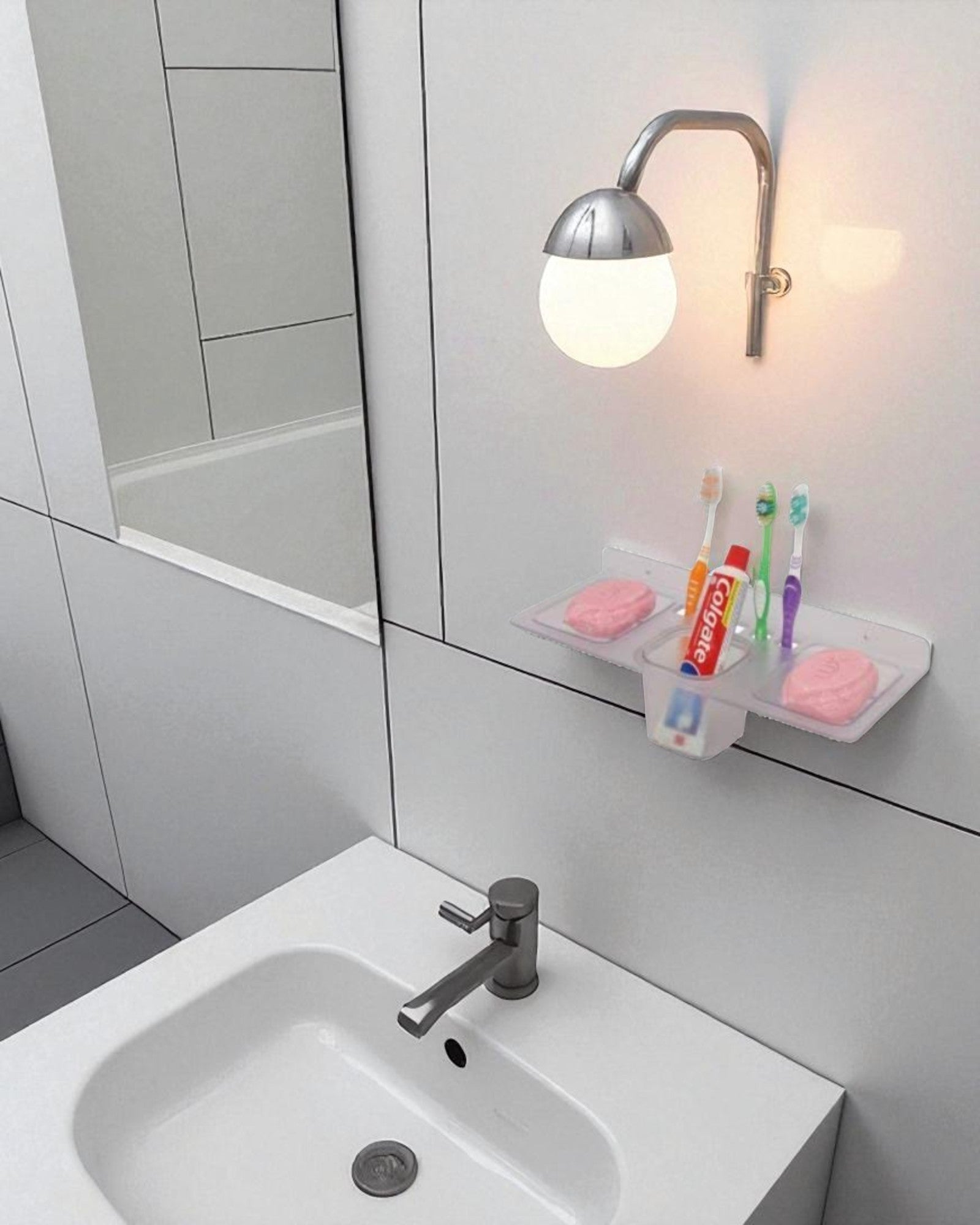 4 in 1 Toothbrush Holder and Soap Dish