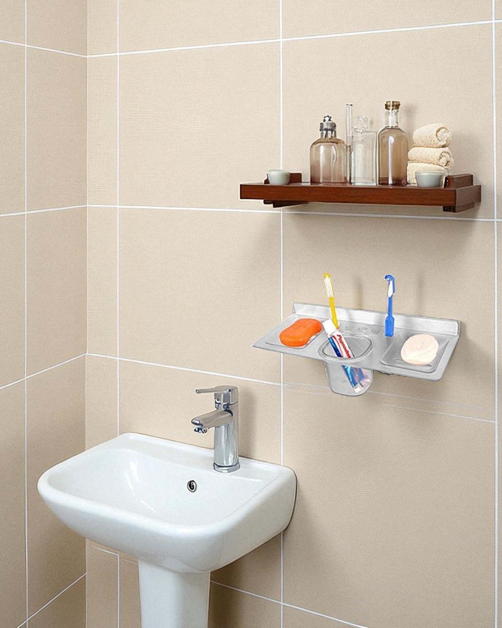 4 in 1 Toothbrush Holder and Soap Dish