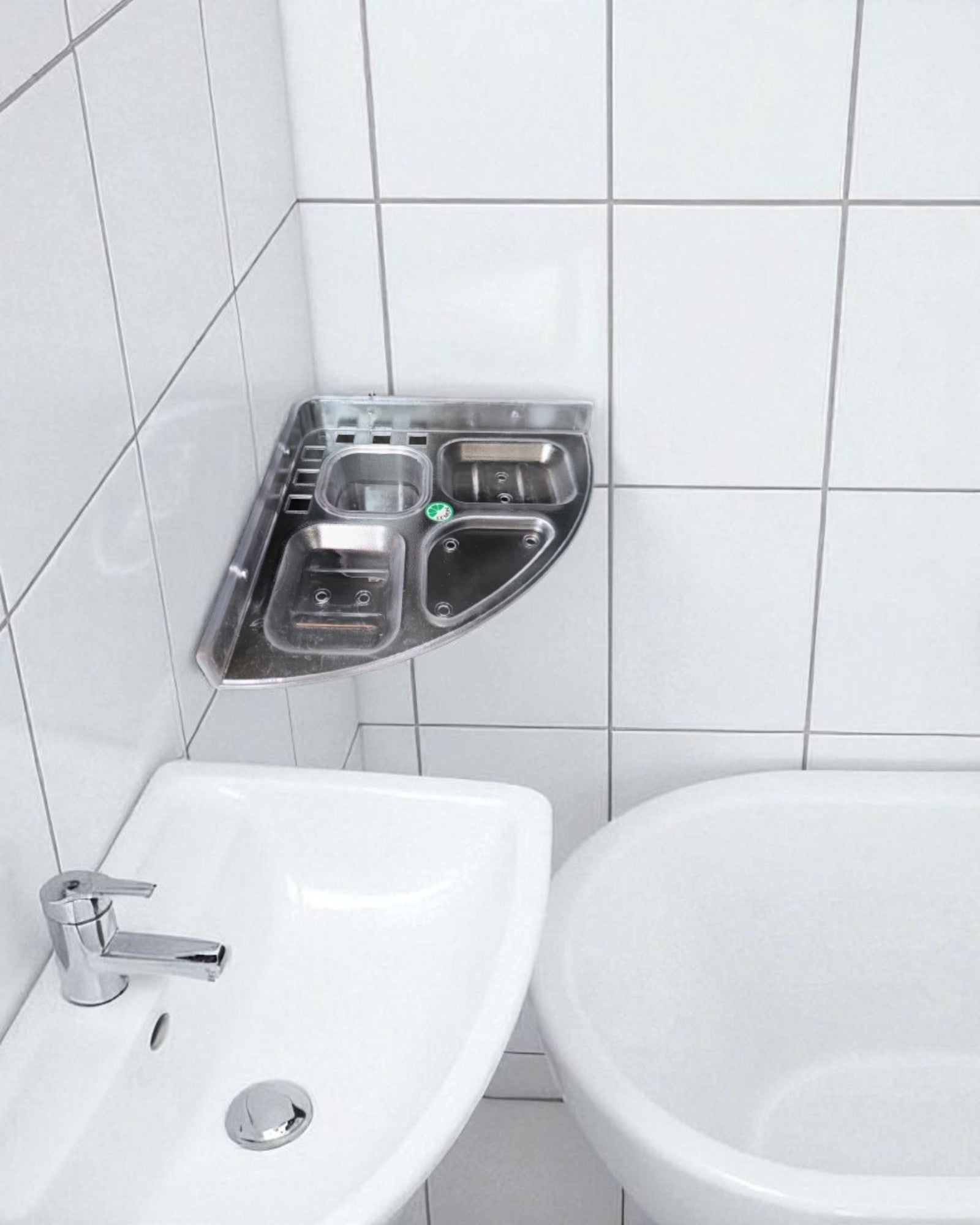 5 in 1 Corner Toothbrush Holder and Soap Dish