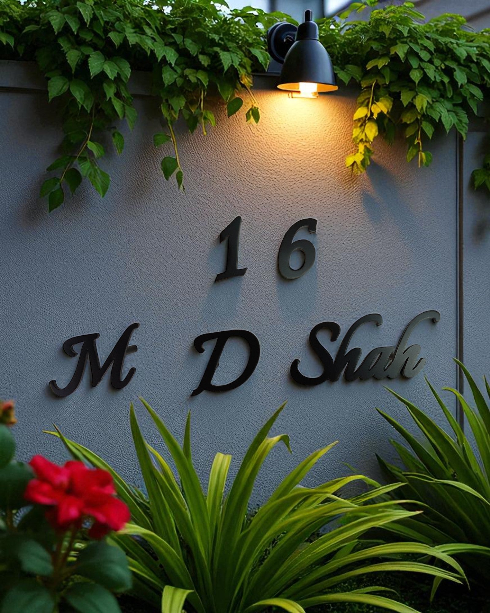 M D Shah - Black Metal Laser Cut