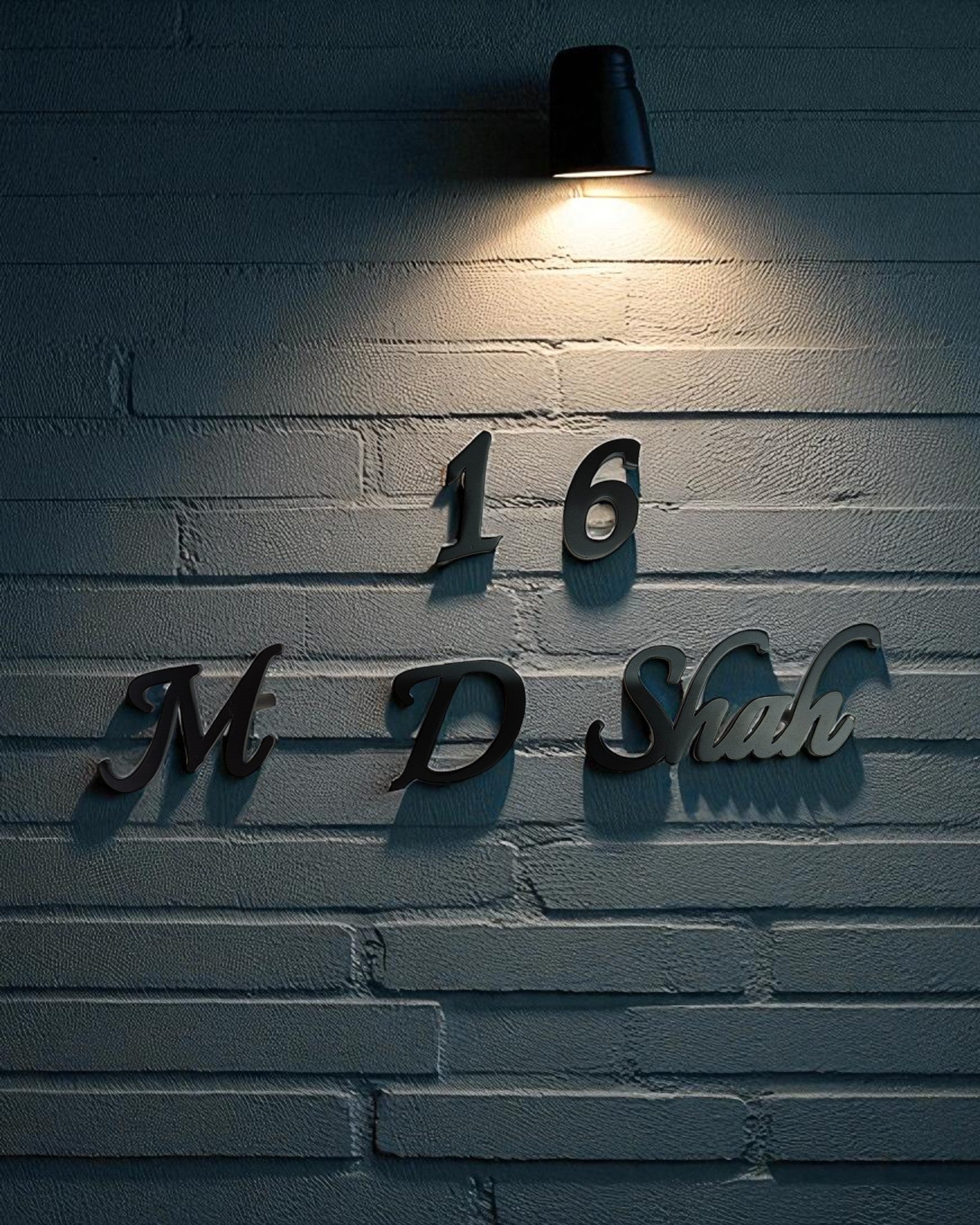 M D Shah - Black Metal Laser Cut