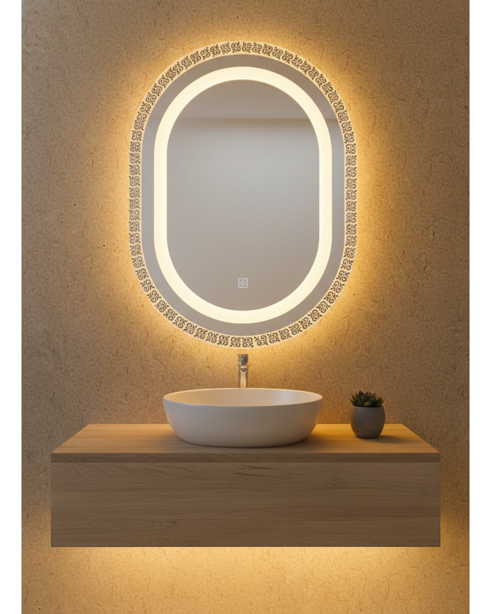 LED 128 - Capsule Shaped, Motif Design with Backlight