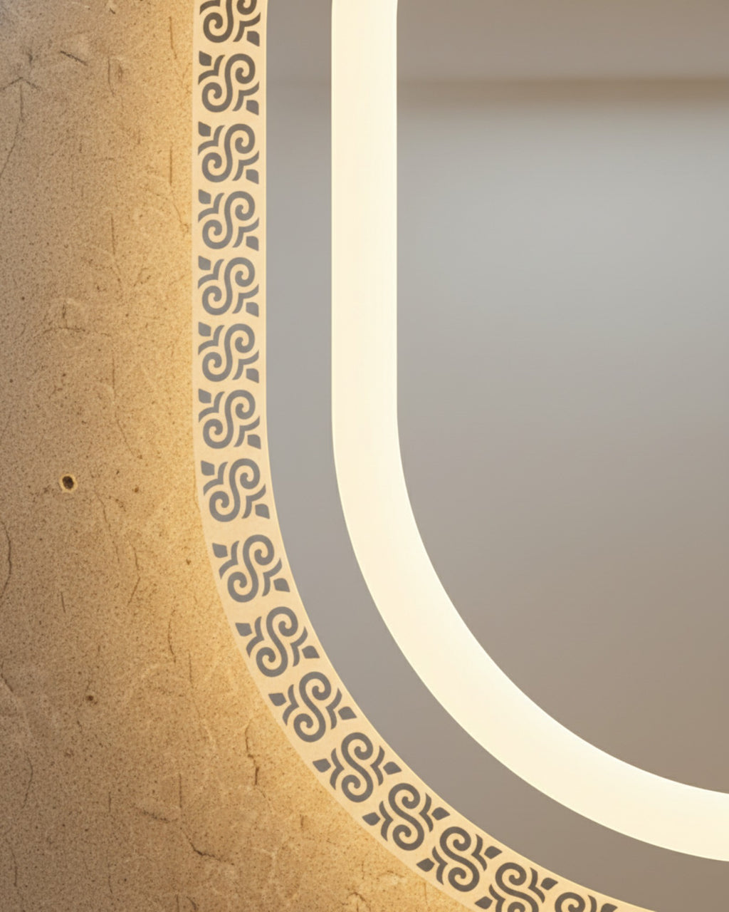LED 128 - Capsule Shaped, Motif Design with Backlight