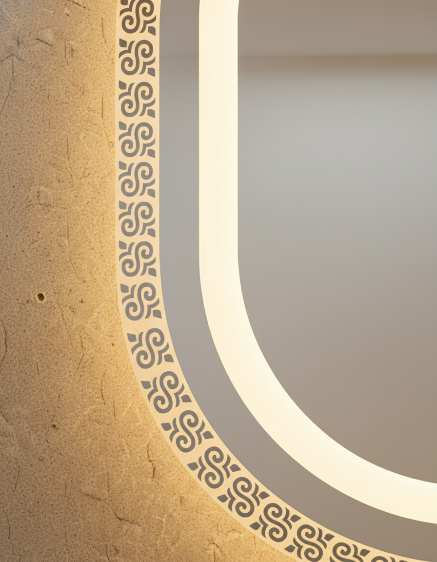 LED 128 - Capsule Shaped, Motif Design with Backlight