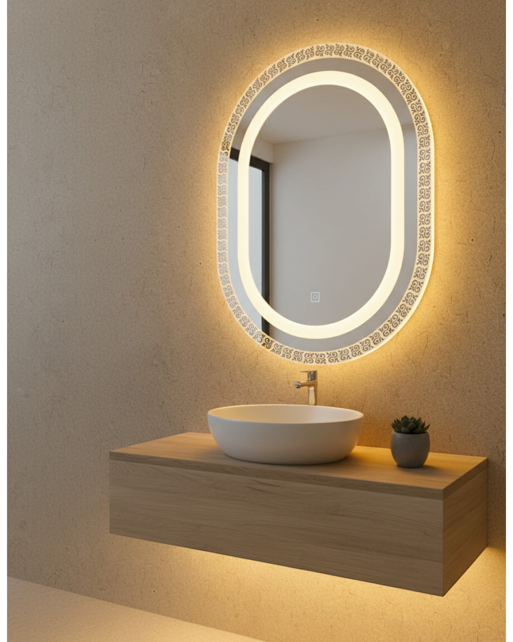LED 128 - Capsule Shaped, Motif Design with Backlight