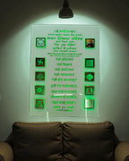 Jain Navkar Mantra with Multi LED and remote