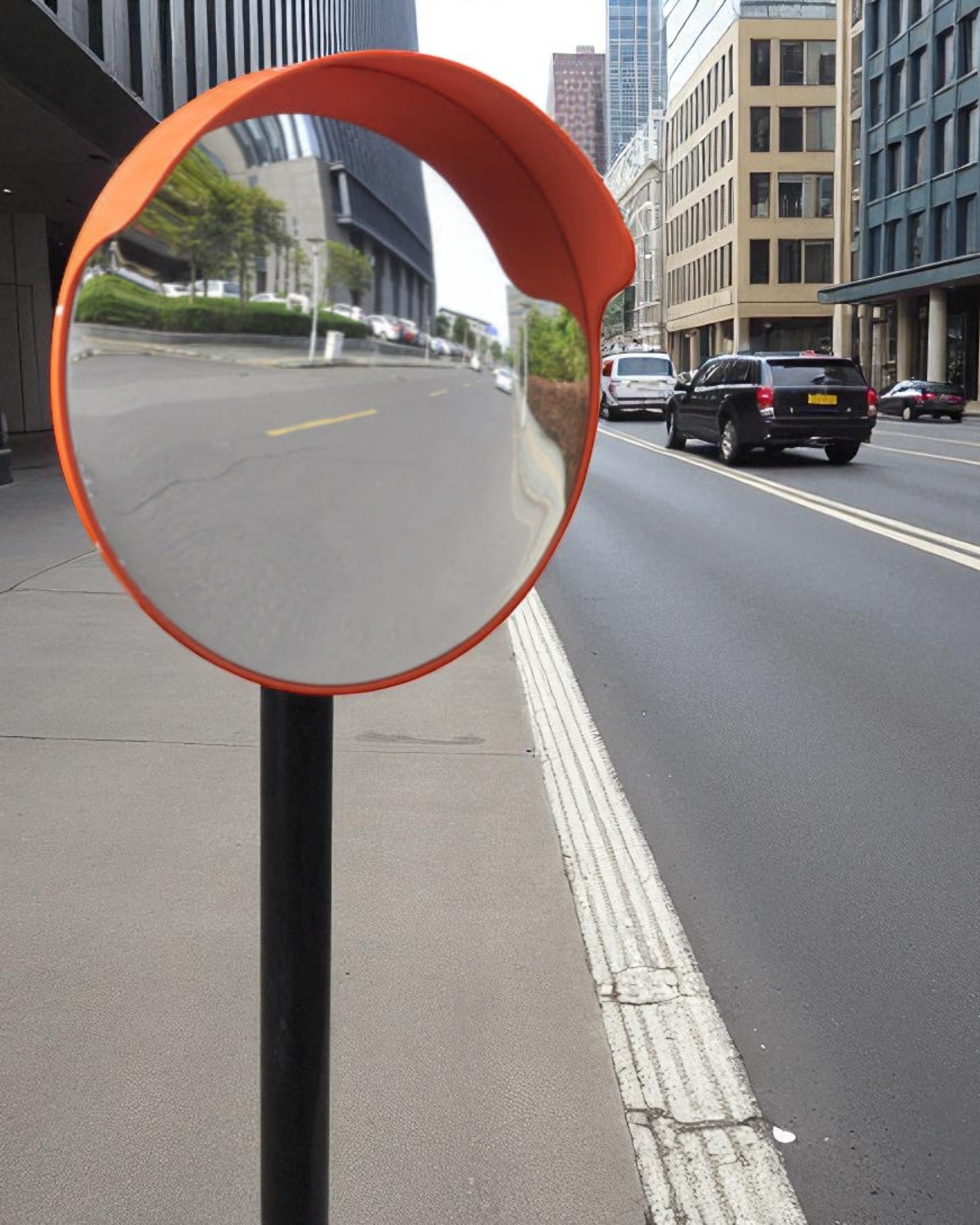 Polycarbonate Convex Parking View Mirror