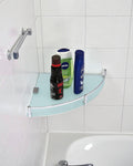 Corner Shelf - Frosted Glass