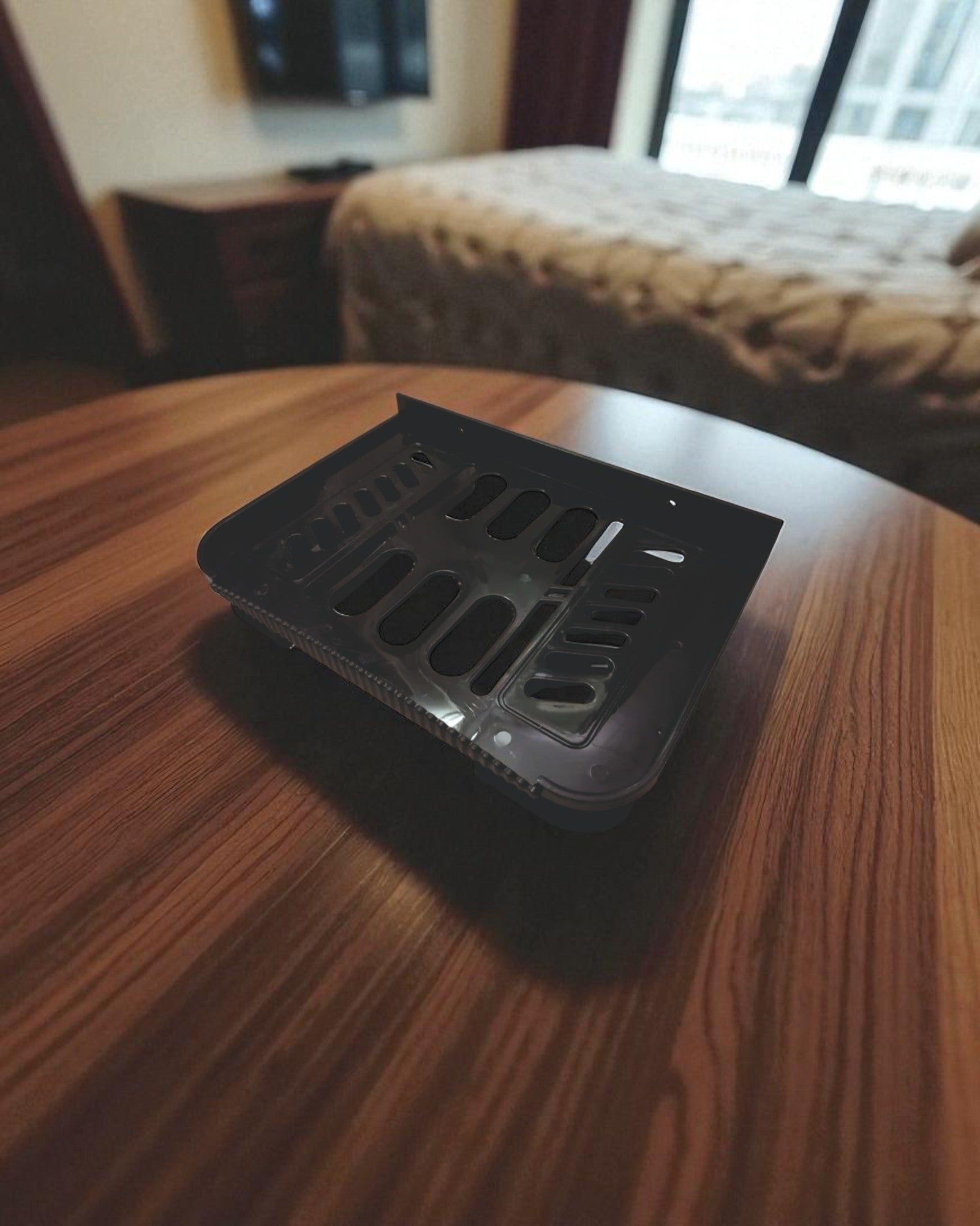 WiFi Router / Set top Box Shelf with Remote Pocket