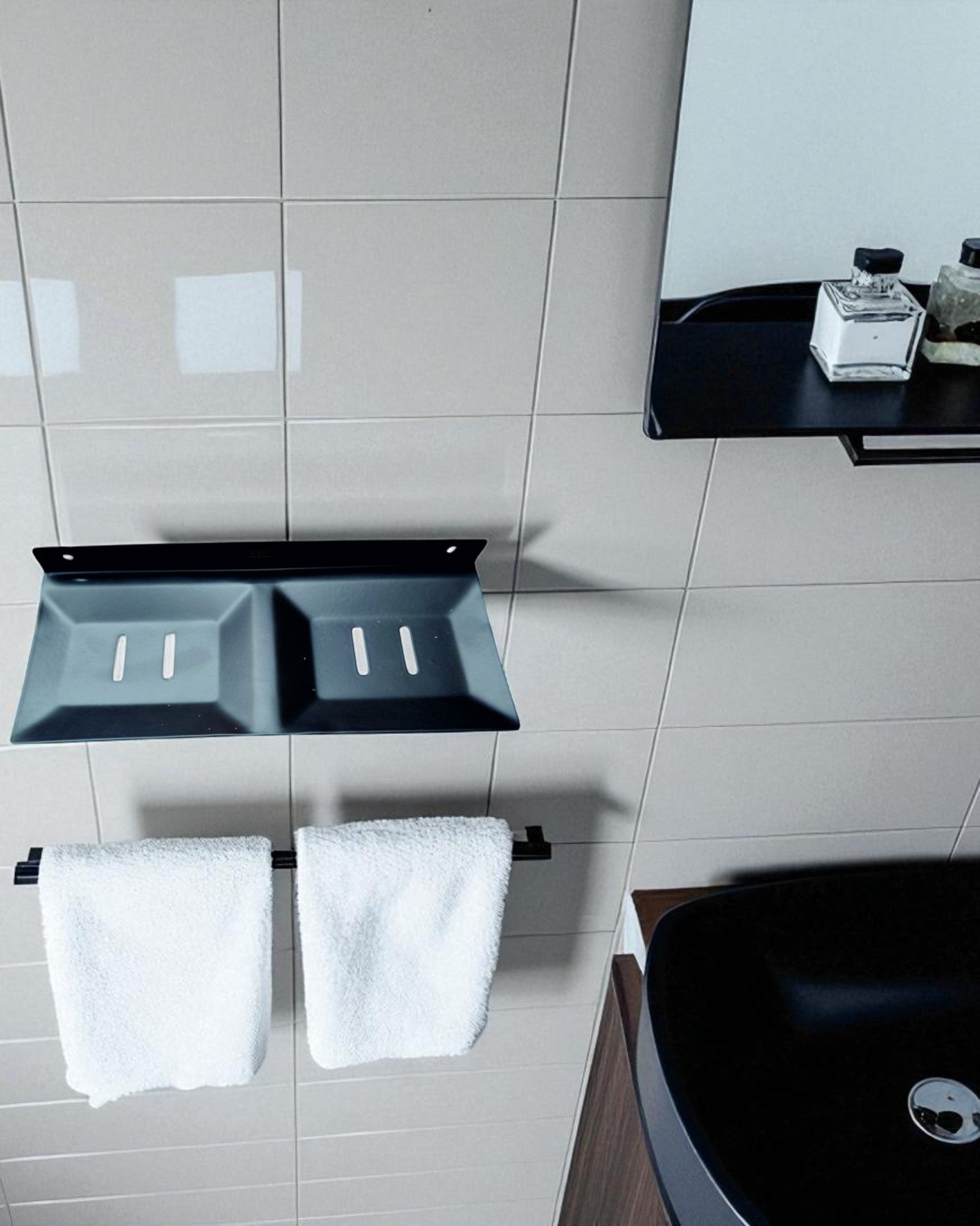 Double Soap Dish - Metal Kiwi