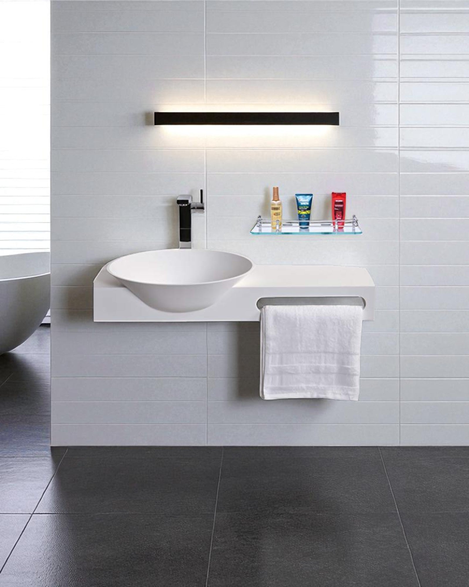 Straight Shelf - Glass