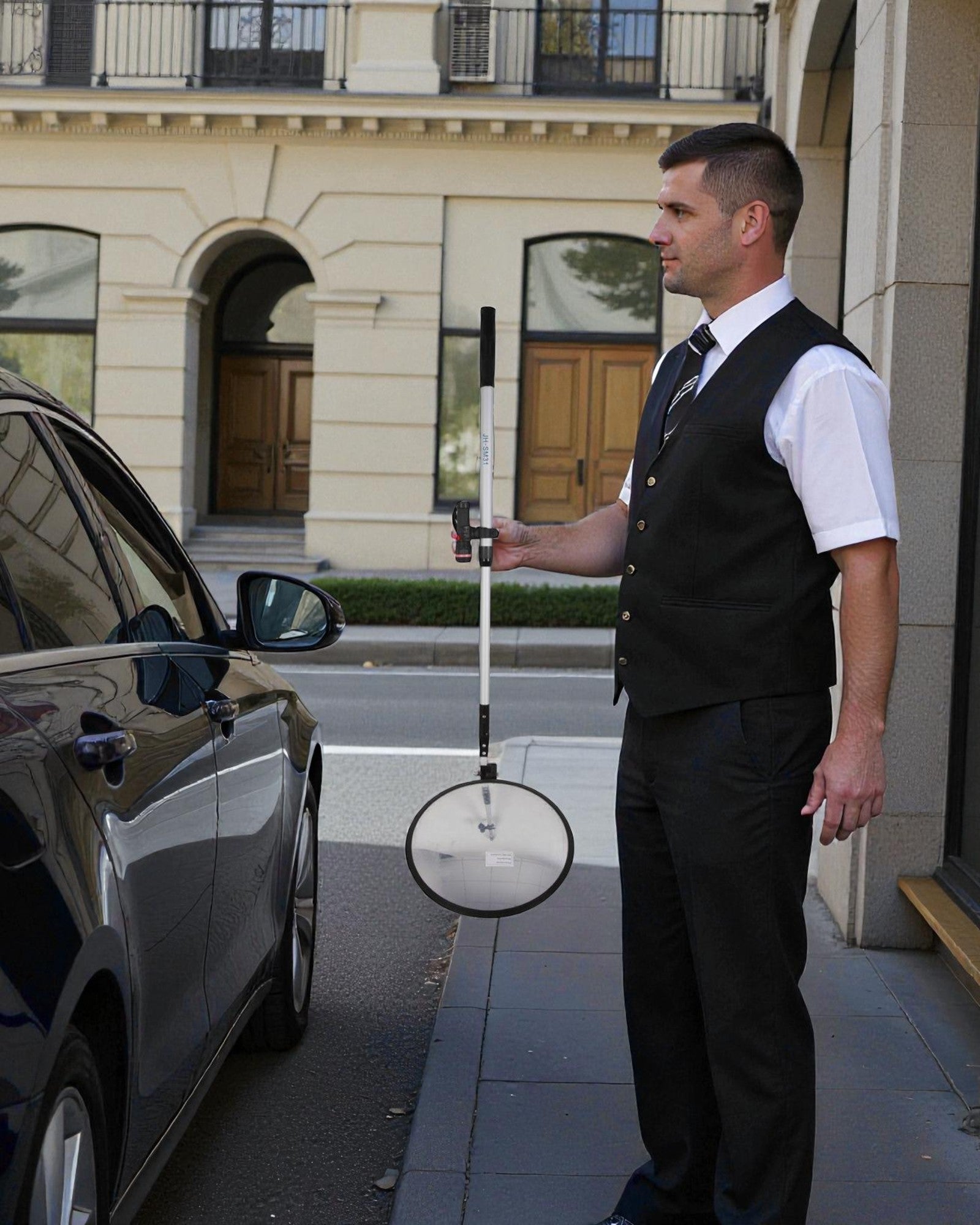 Inspection Under Trolley Mirror - Round