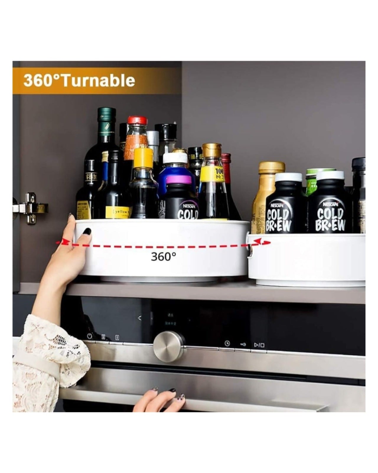 Multi - Purpose 360 Degree Rotating / Revolving Tray Organizer..