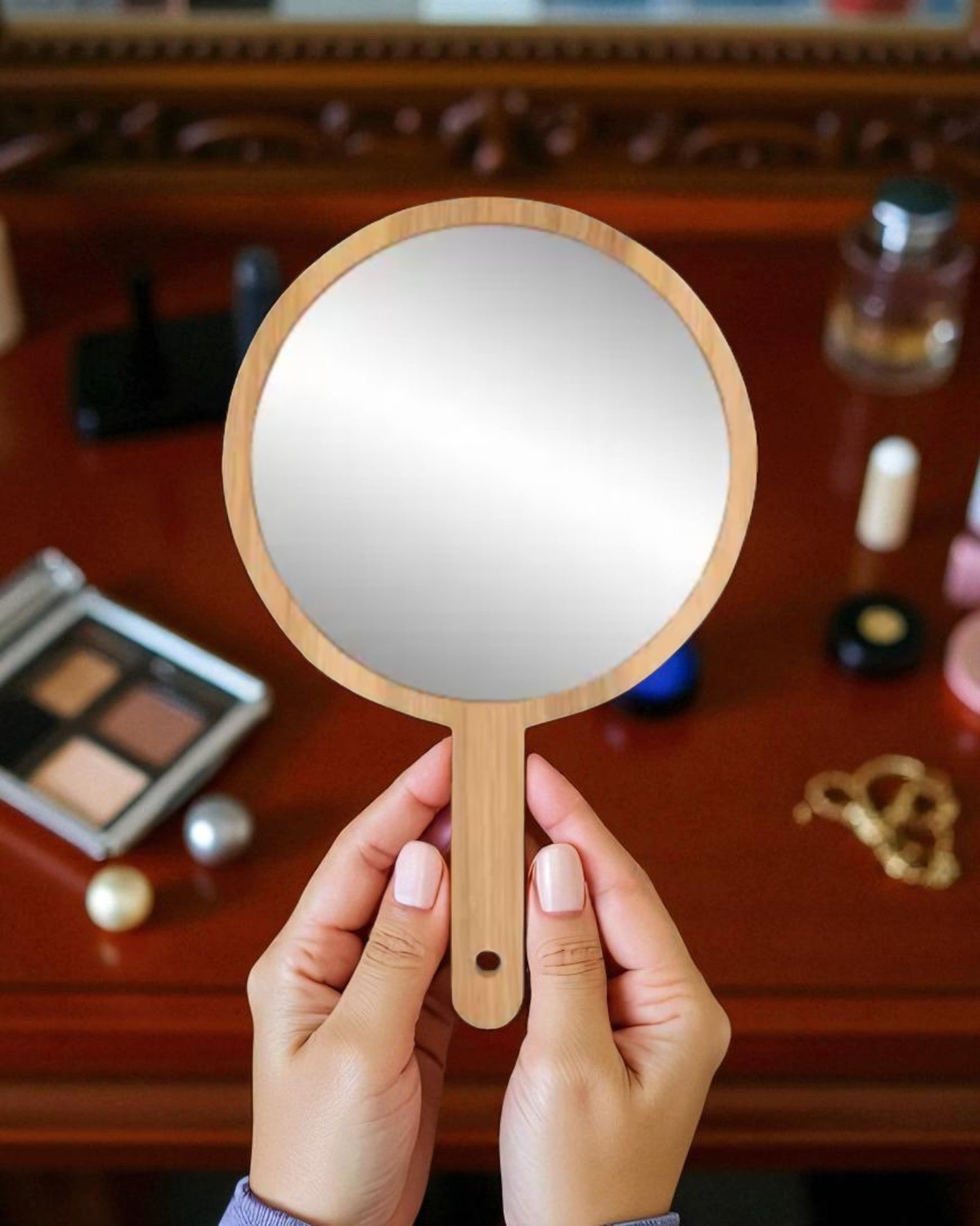 Hand Mirror - Wooden