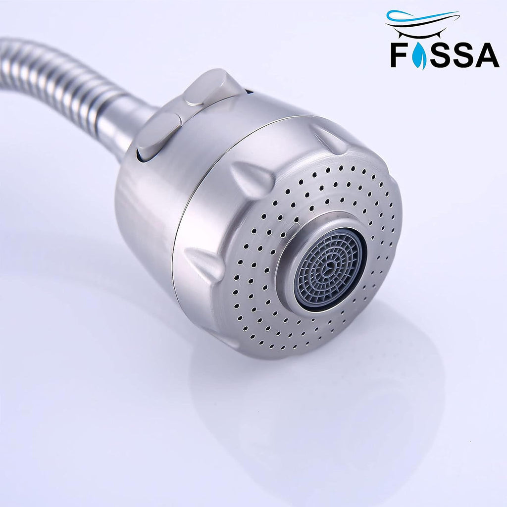 Fossa Kitchen Sink Wall Mount with Sprayer Stainless Steel Mixer Tap Faucet