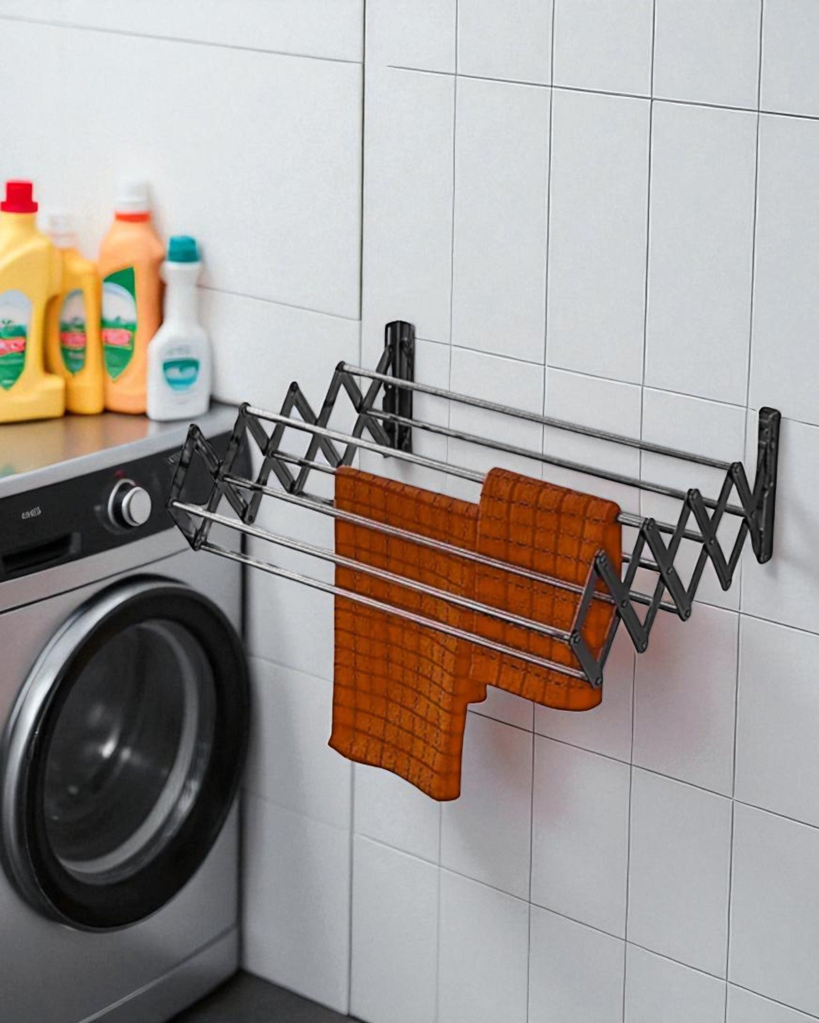 Retractable Metal Clothes Dryer / Rack
