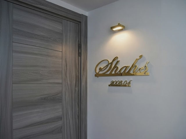Shah - Glossy Gold Metal Laser Cut